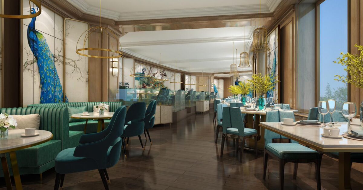 Chinese Fine Dining At New Restaurant Peacock At South Bank London   PEACOCK Interiors Render 