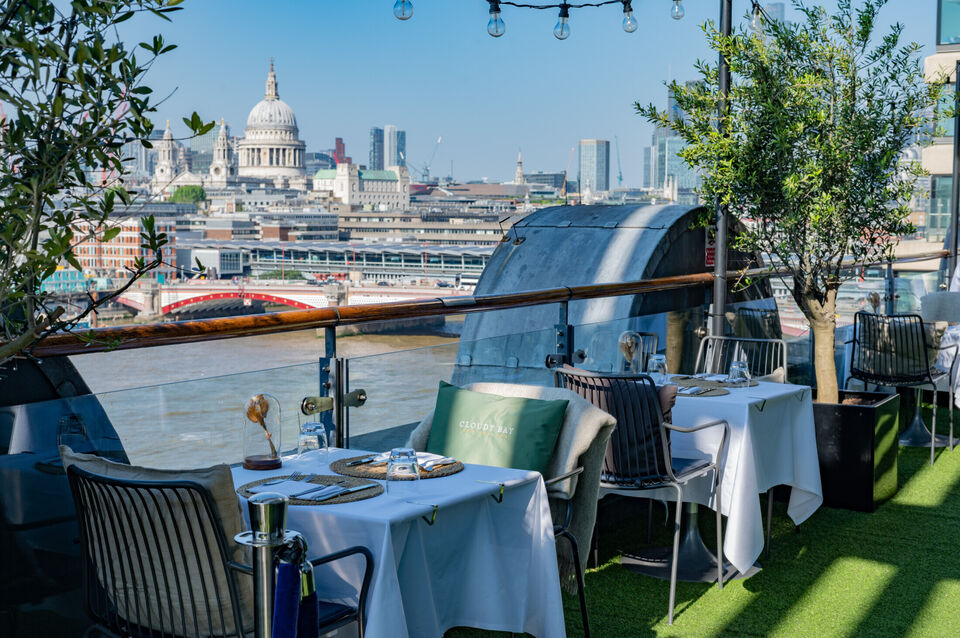 view of st paul's from the oxo tower restaurant terrace