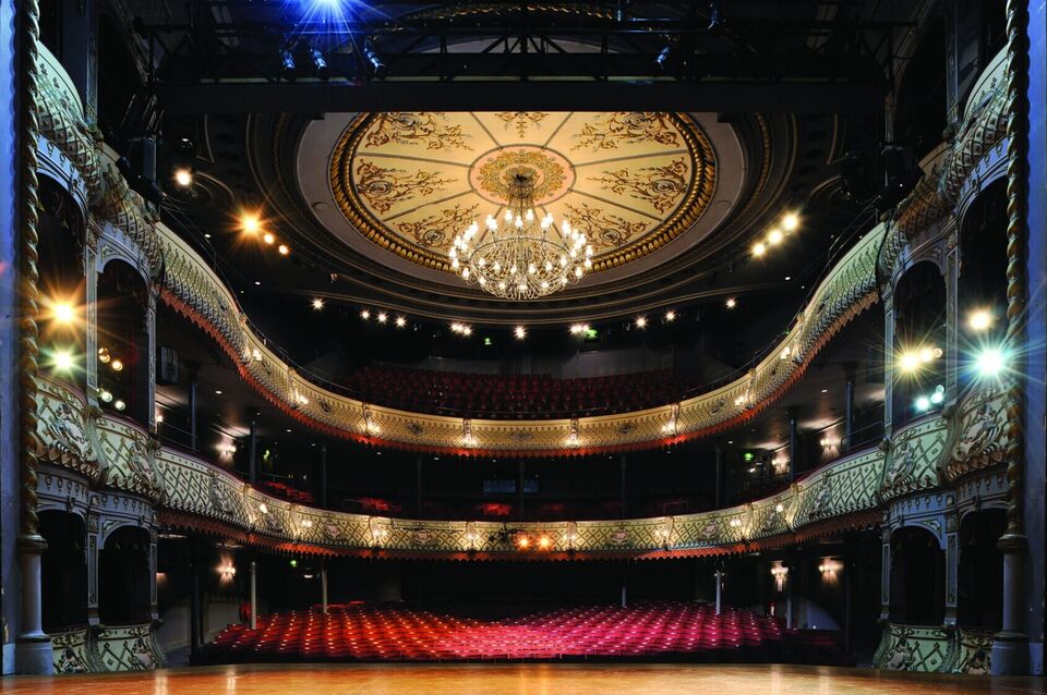 A view from the stage at at the Old Vic Theatre.